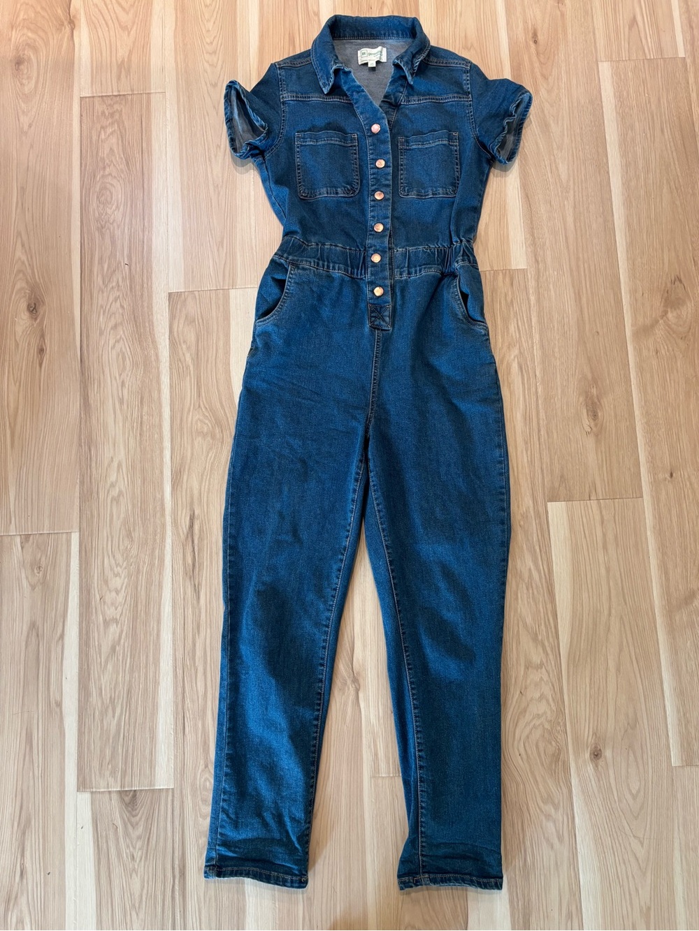 Denim Jumpsuit - Dark Blue Women’s Jeans Jumpsuit XS